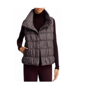 Women's Quilted Puffer Vest - Gray